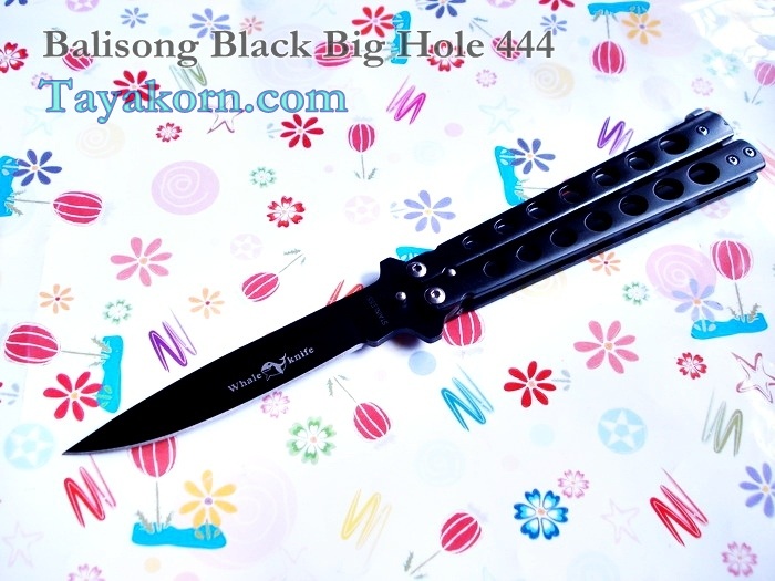 มีดควง Balisong Black Bighole 444 TK2013/00503