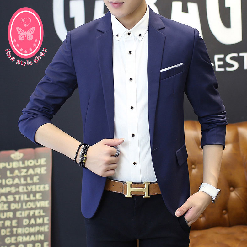 สูท,เสื้อสูท ผ้าคอตตอน เกรดA สีน้ำเงินเข้ม พร้อมส่ง L,2XL,3XL,4XL