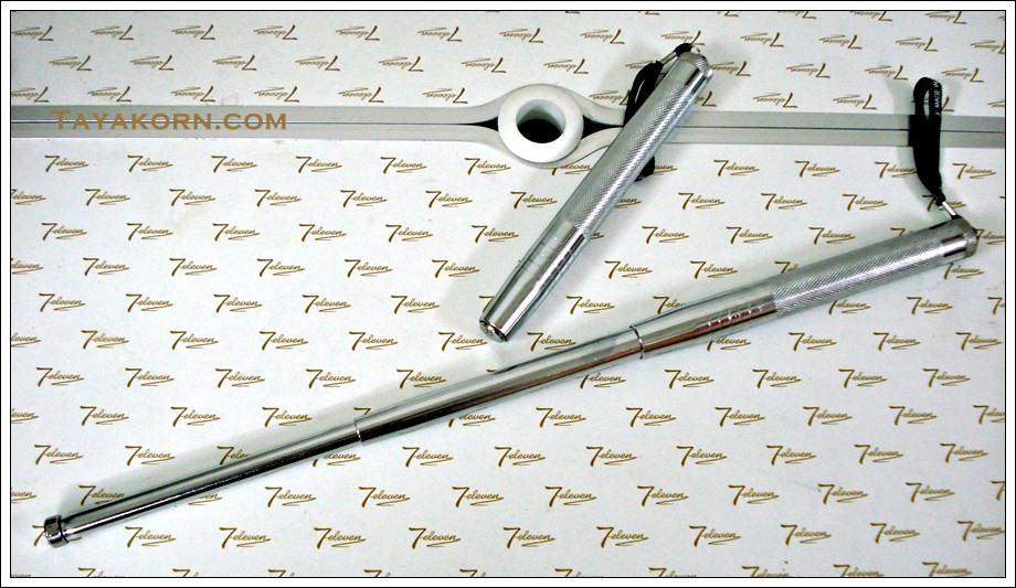 ตะบองเหล็ก( ดิ้ว ) 3 ท่อน ( EDC Baton ) ขนาดยาว 19.50 นิ้ว