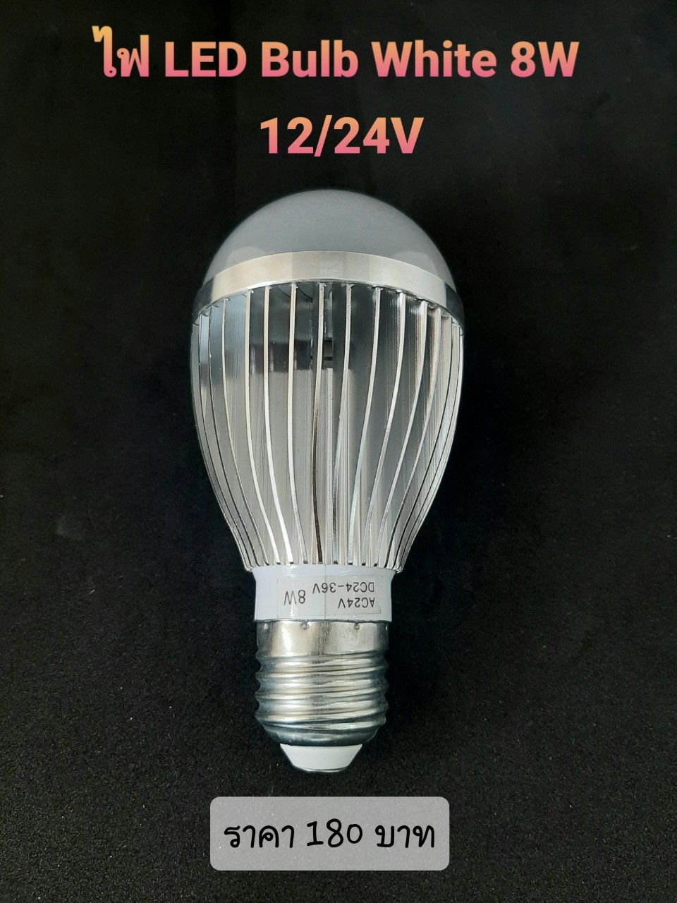 ไฟ LED Bulb White 8W 24/36V(สีขาว)