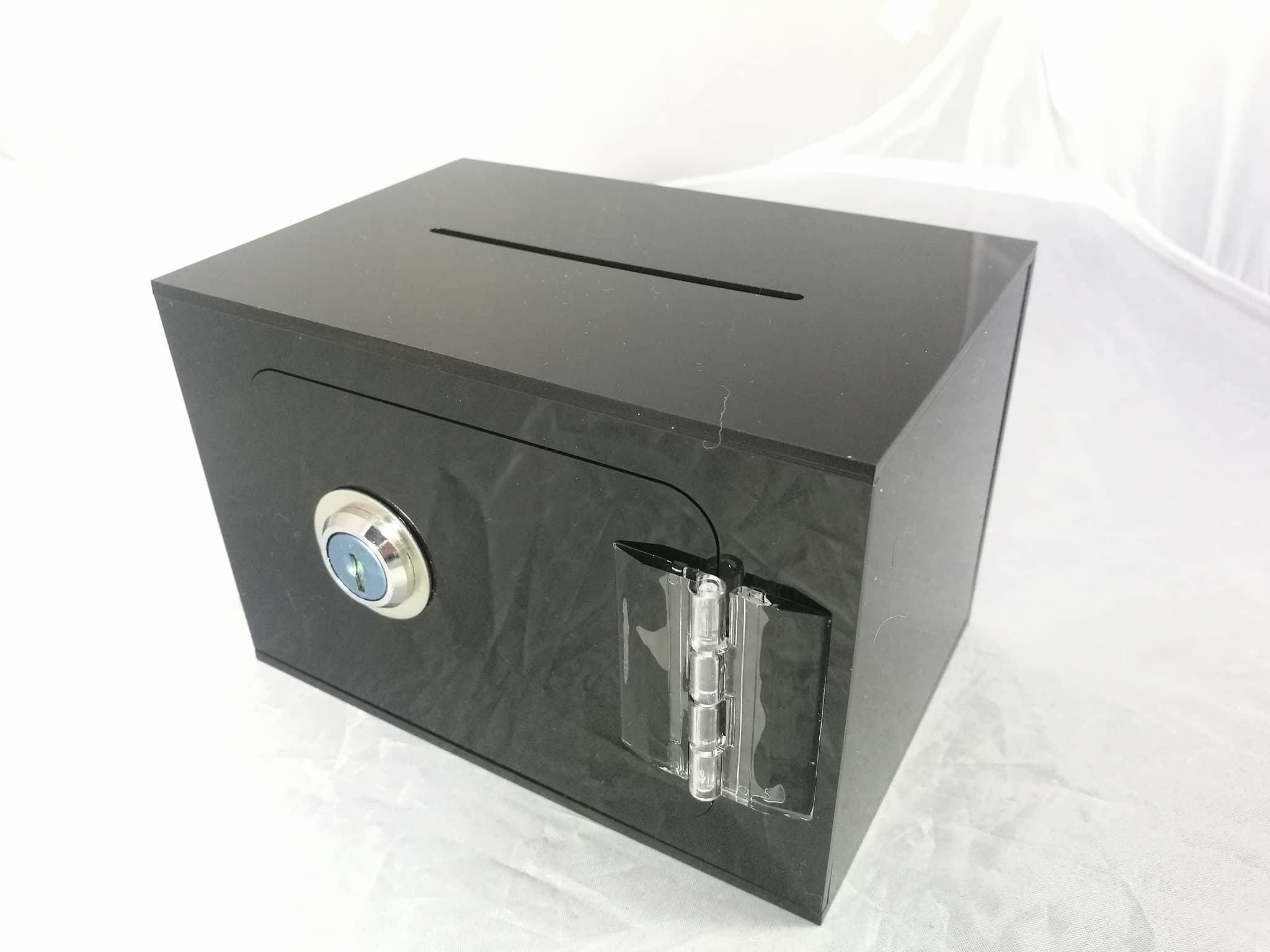 TIP BOX 3 มิติ รูป Line tip box s 15x10x10 ดำ Black 3มิคิ ชิ้น