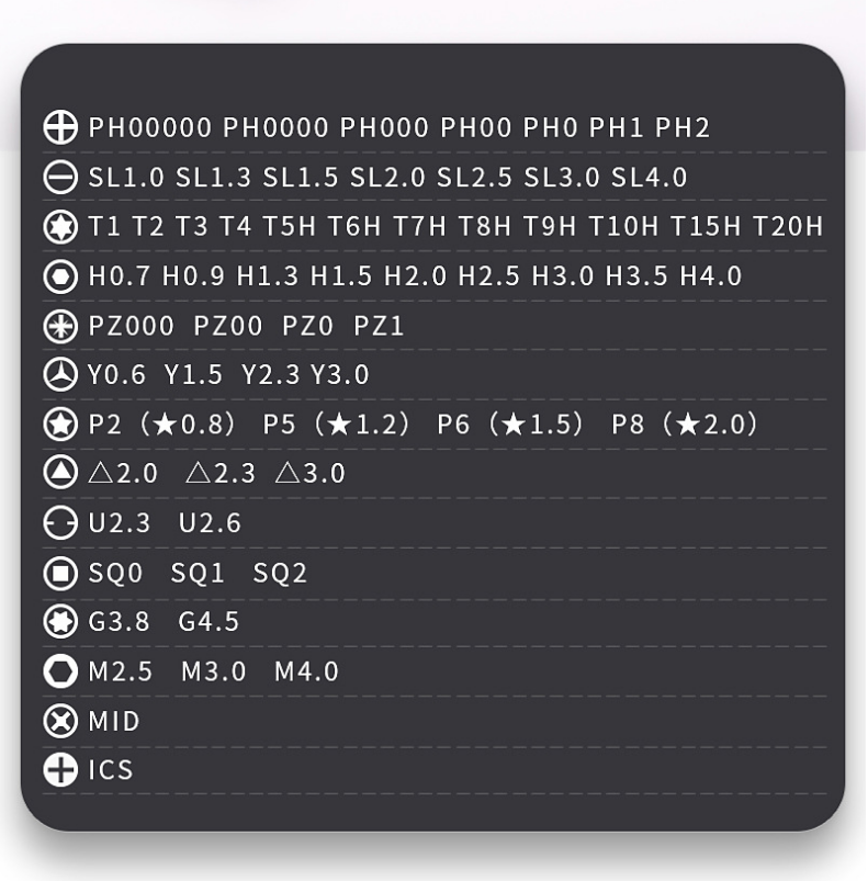 ชุดไขควง JIATEJIA ไขควงอเนกประสงค์ขนาดพกพา สำหรับซ่อมแว่นตา นาฬิกาและโทรศัพท์มือถือ Apple