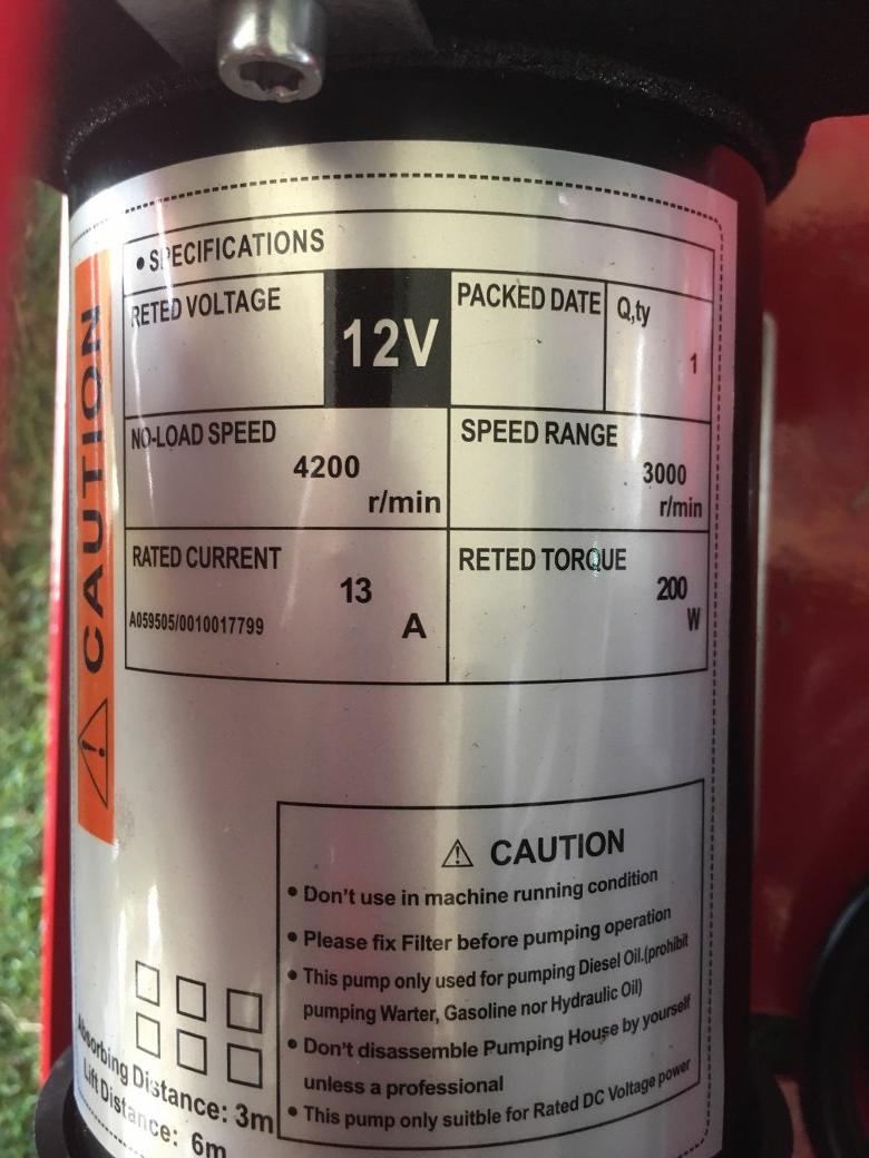 ปั๊มดูดน้ำมันอัตโนมัติ DC12V รุ่น DFCD40 ( มีมิเตอร์ )