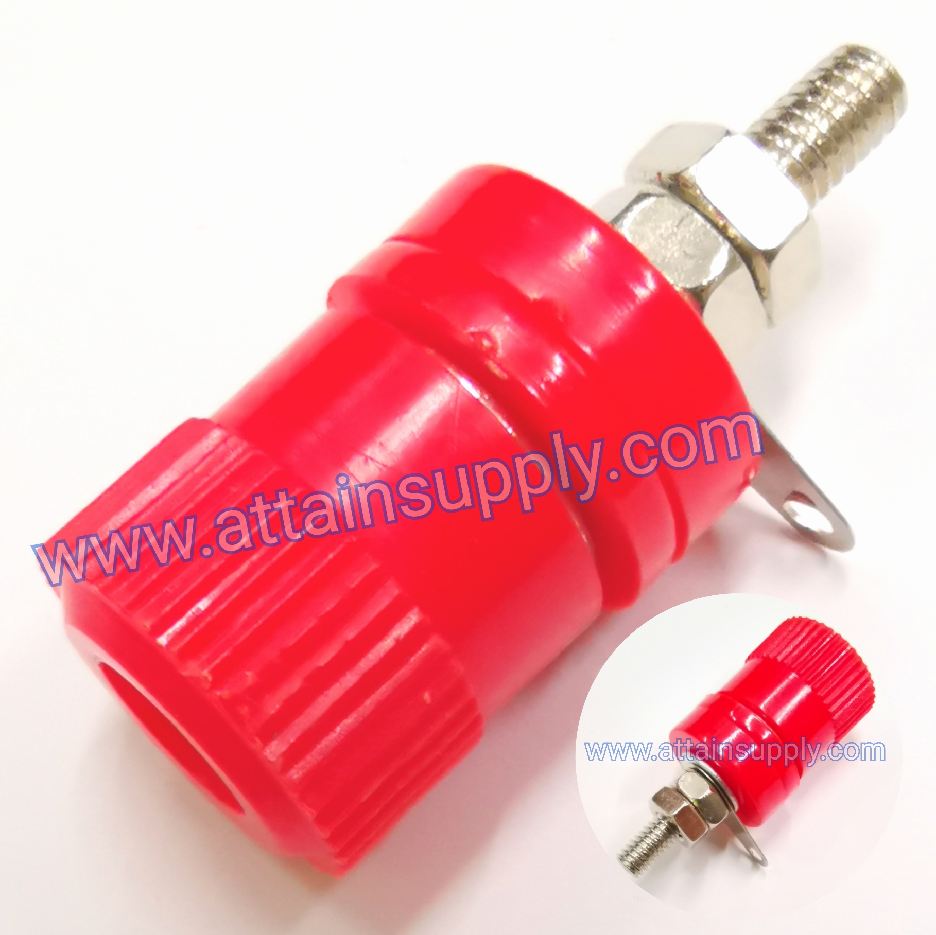 BIDINGPOST กลมใหญ่/RED