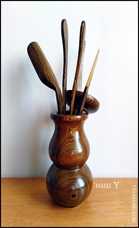 อุปกรณ์ชงชาจีนไม้แท้ (สีเขียว) อุปกรณ์ 5 ชิ้น Green Chinese TeaTools TKTT-882