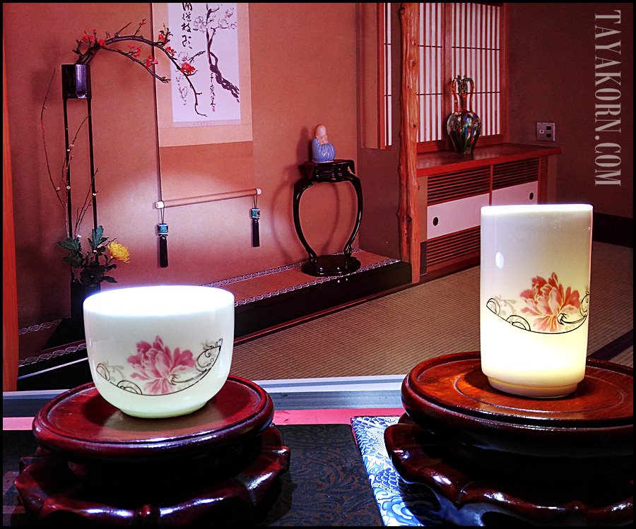 ชุดถ้วยชาแบบดมดื่ม ลายดอกโบตั๋น ฺ Botan Tea cup TKLG-BT1