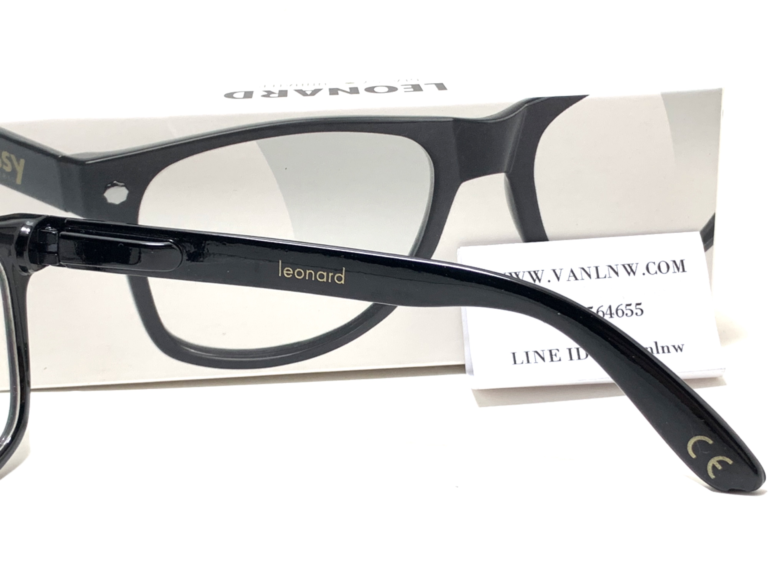 แว่นสายตา Glassy Sunhaters Leonard Black/Clear Lens <ขาสปริง> ของแท้ 100%