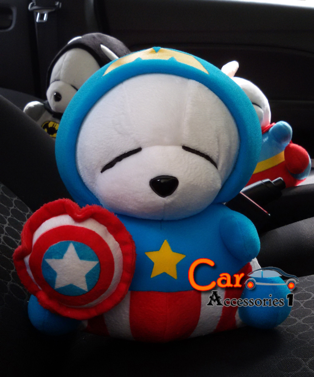 ตุ๊กตามาชิมาโรซุปเปอร์ฮีโร่กัปตันอเมริกา Mashimaro 9 นิ้ว ลิขสิทธิ์แท้