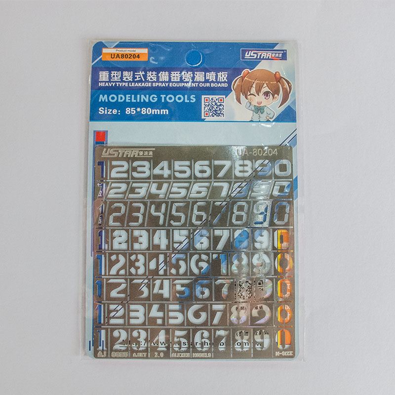 USTAR U-STAR TOOLS 80204 Paint Mask Masking Template Numbers 1
