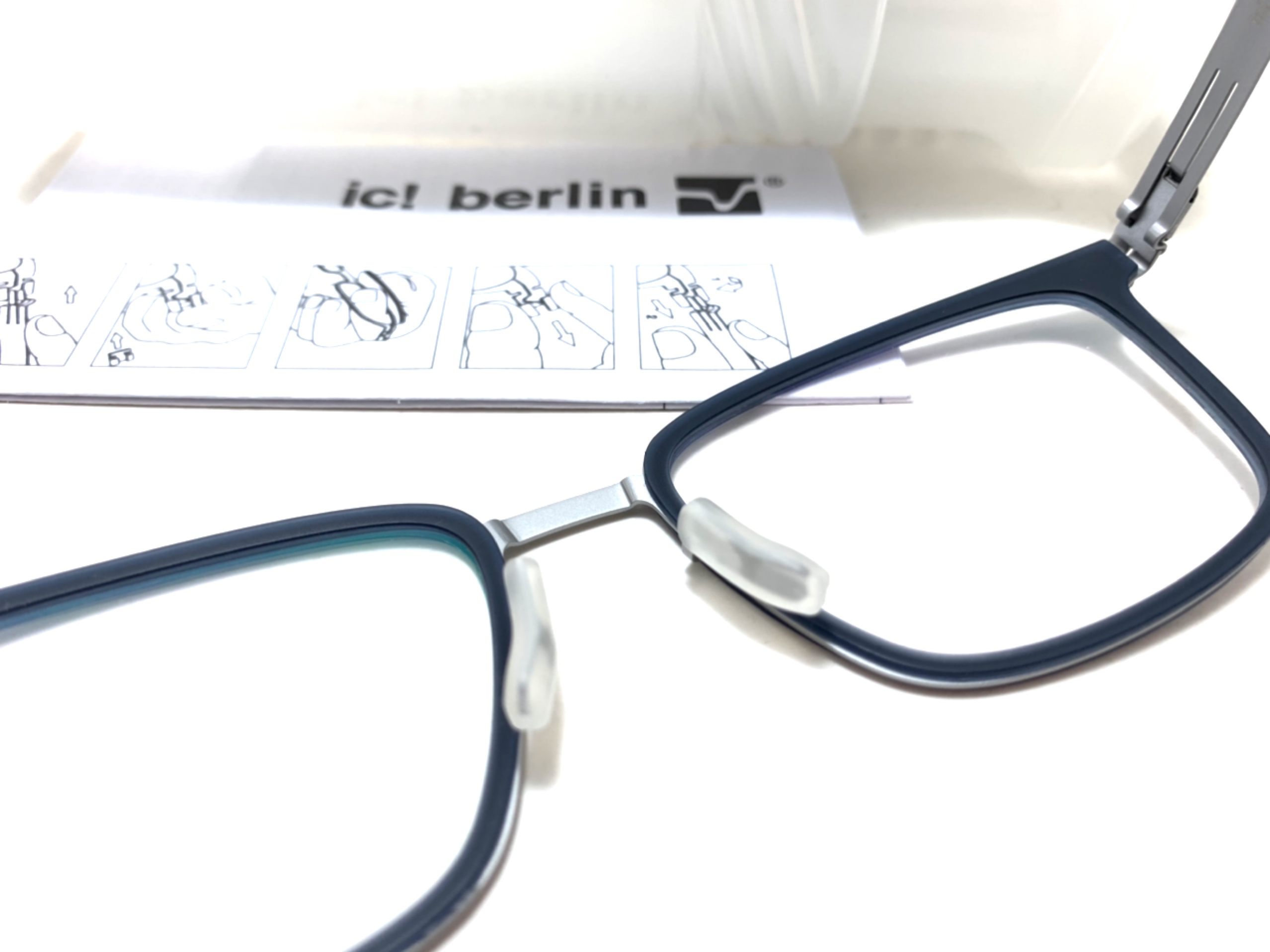 แว่นสายตา ic berlin cnt chrome 52-19 <เงิน>