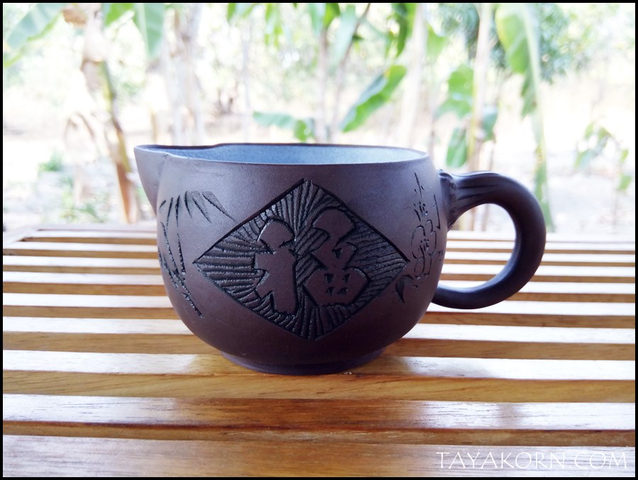 ถ้วยที่พักชามงคล 福 ดินเผาอี๋ชิง จื่อหนี 紫泥 TKTC-P2