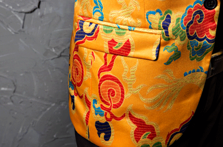 เสื้อสูทแฟนซี ลายจักรพรรดิ์จีน พร้อมส่ง Size L