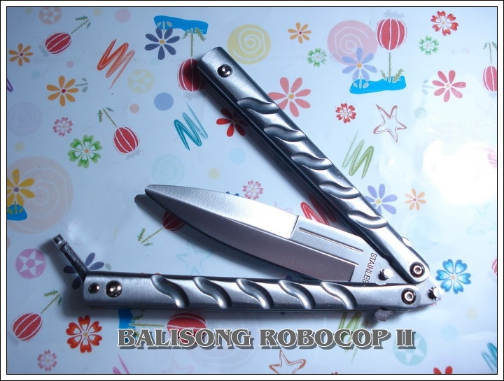มีดซ้อมควงโรโบคอป2 The Robocop II Balisong TRAINER TKBS 009ATR