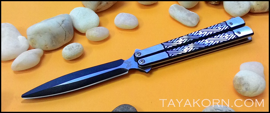 มีดซ้อมควง มิยะโมะโตะบาลิซอง Miyamoto Balisong Trainer Knife TKBS-MT711TR
