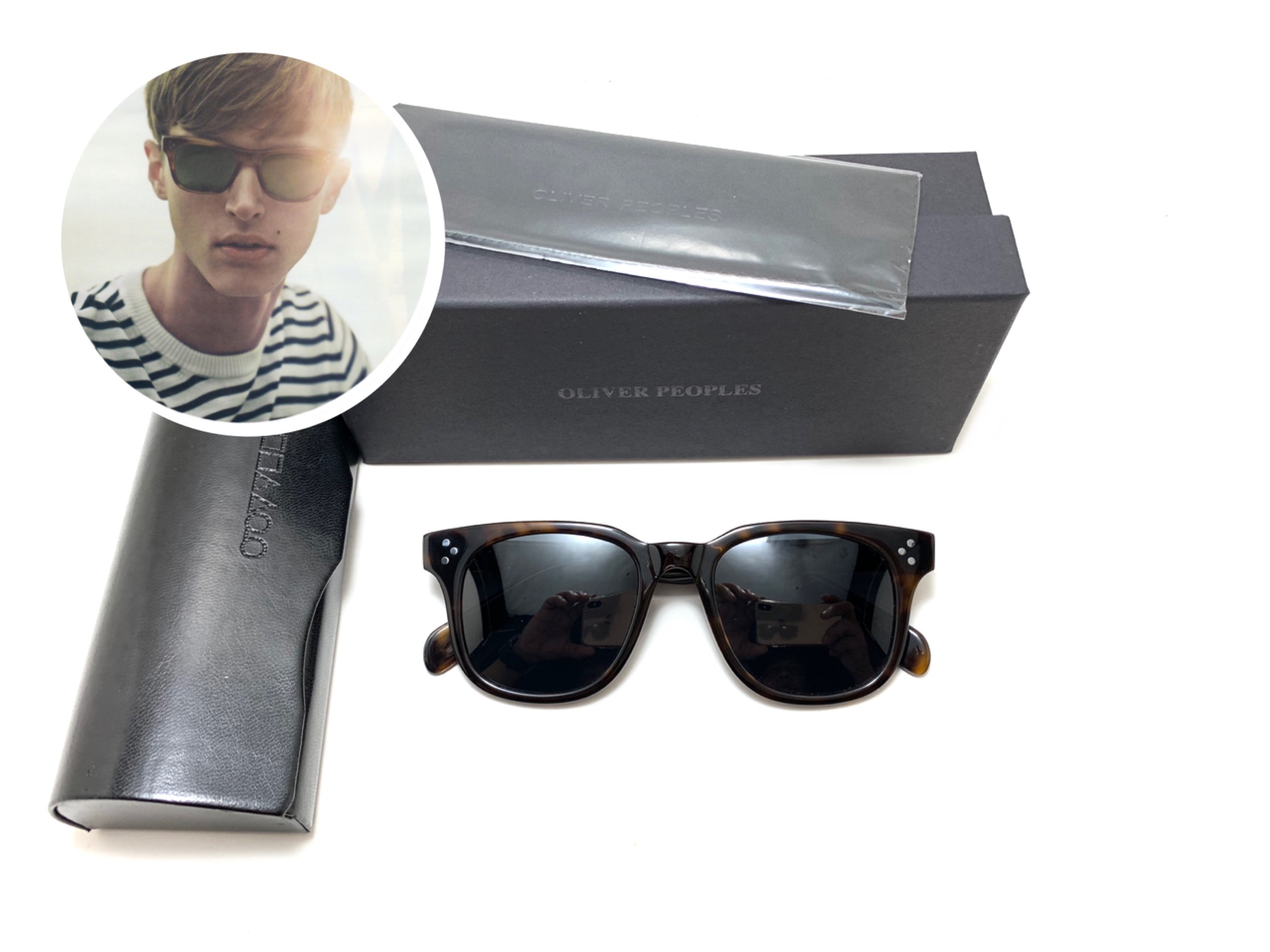แว่นกันแดด Oliver Peoples Afton OV5236-A 1326 ขนาด 49-22 145 mm. ลายกระ <โพลาไรซ์>