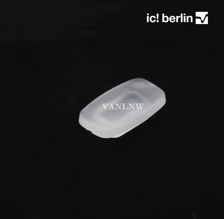 แป้นจมูกแว่นตา ic berlin แป้นจมูกซิลิโคน ทรงสี่เหลี่ยม แบบกด (Push-on)