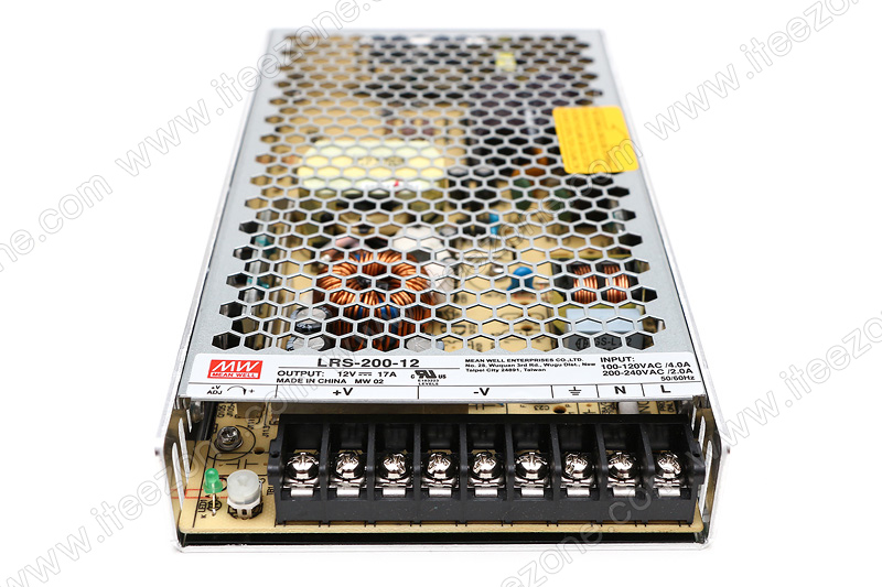 [MEAN WELL] LRS-200 12V 17A คุณภาพสูง ทนทาน เกรดอุตสาหกรรม แบบ Slim ตัวแปลง ตัวแปลงไฟ