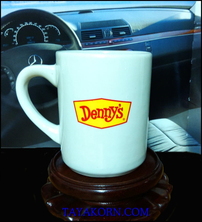 แก้วกาแฟวินเทจ U.S.A. Denny's Restaurant U.S.A. ลายกวางเรนเดียร์