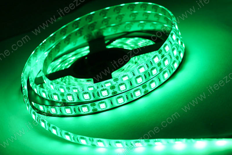 LED Strip เส้น ม้วน 5 เมตร สีเขียว (กันน้ำ IP65)