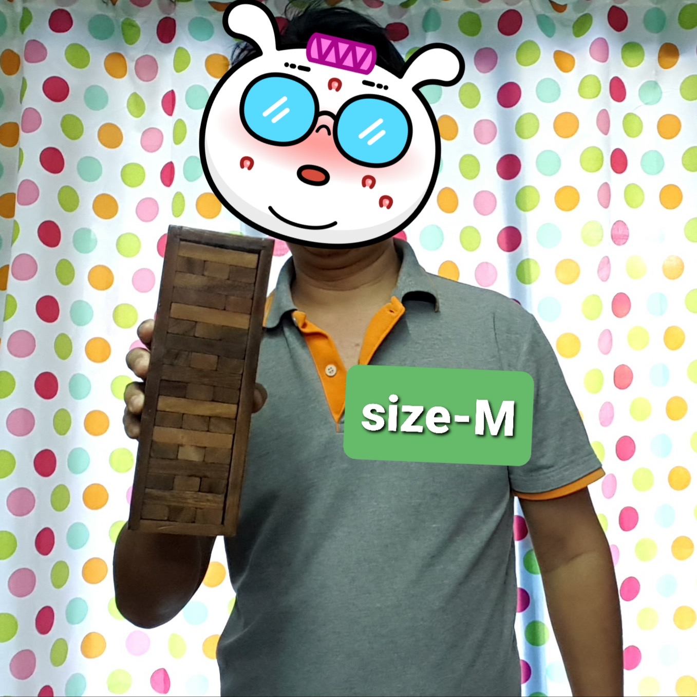 Stack Wooden Tower size M (เกมส์ตึกถล่ม size M)