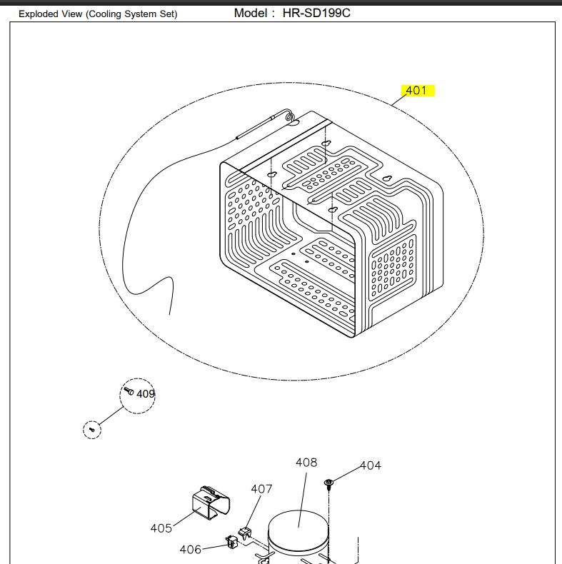 แผง EVAPORATOR ช่องฟรีส ตู้เย็น HAIER รหัส 0060707896BN ของแท้ ใหม่ มือ 1