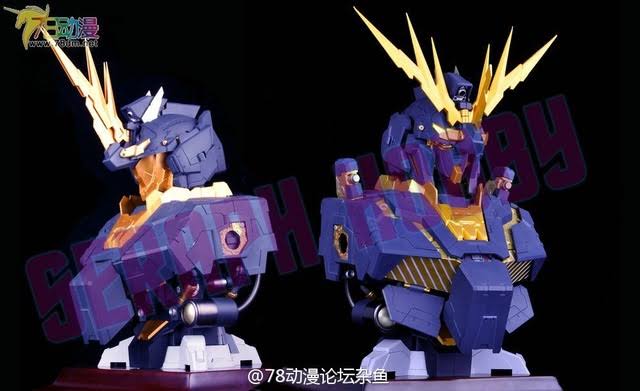 1/35 Display Head RX-O Unicorn Gundam Banshee Bust