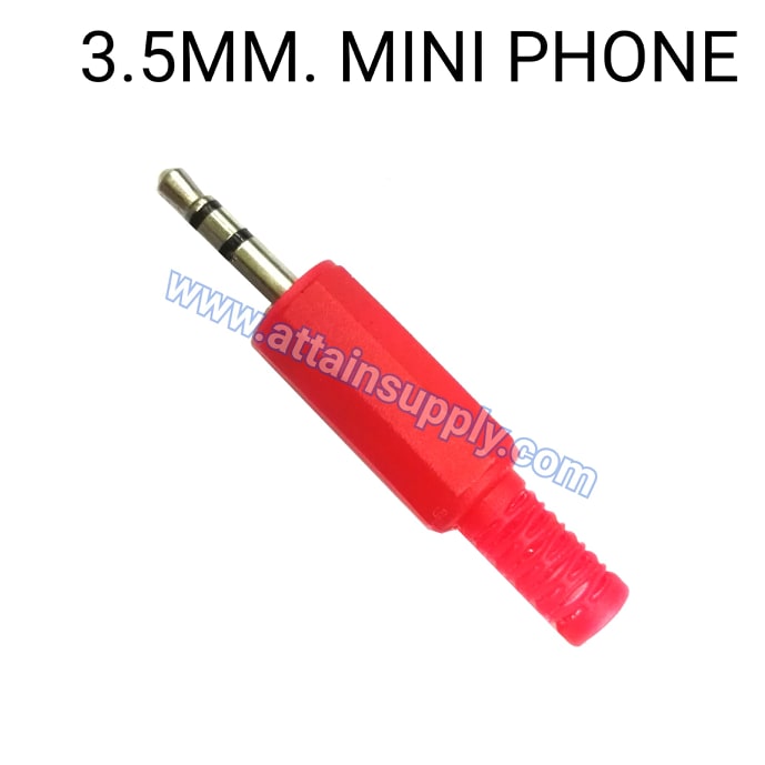 P.TR STEREO 3.5 PLASTIC/RED