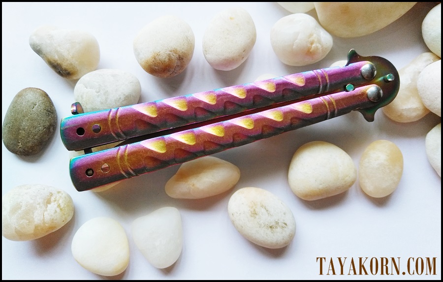 มีดบาลีซอง เรนโบว์ธันเดอร์ Rainbow Thunder Balisong Knife