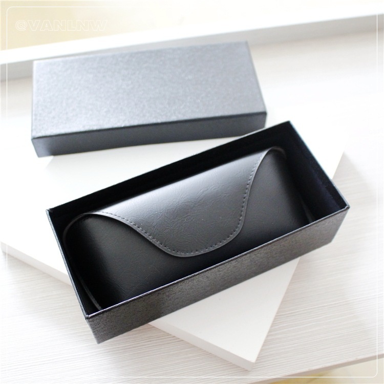 กล่องแว่นตา Glasses Box Black Set <ดำ>