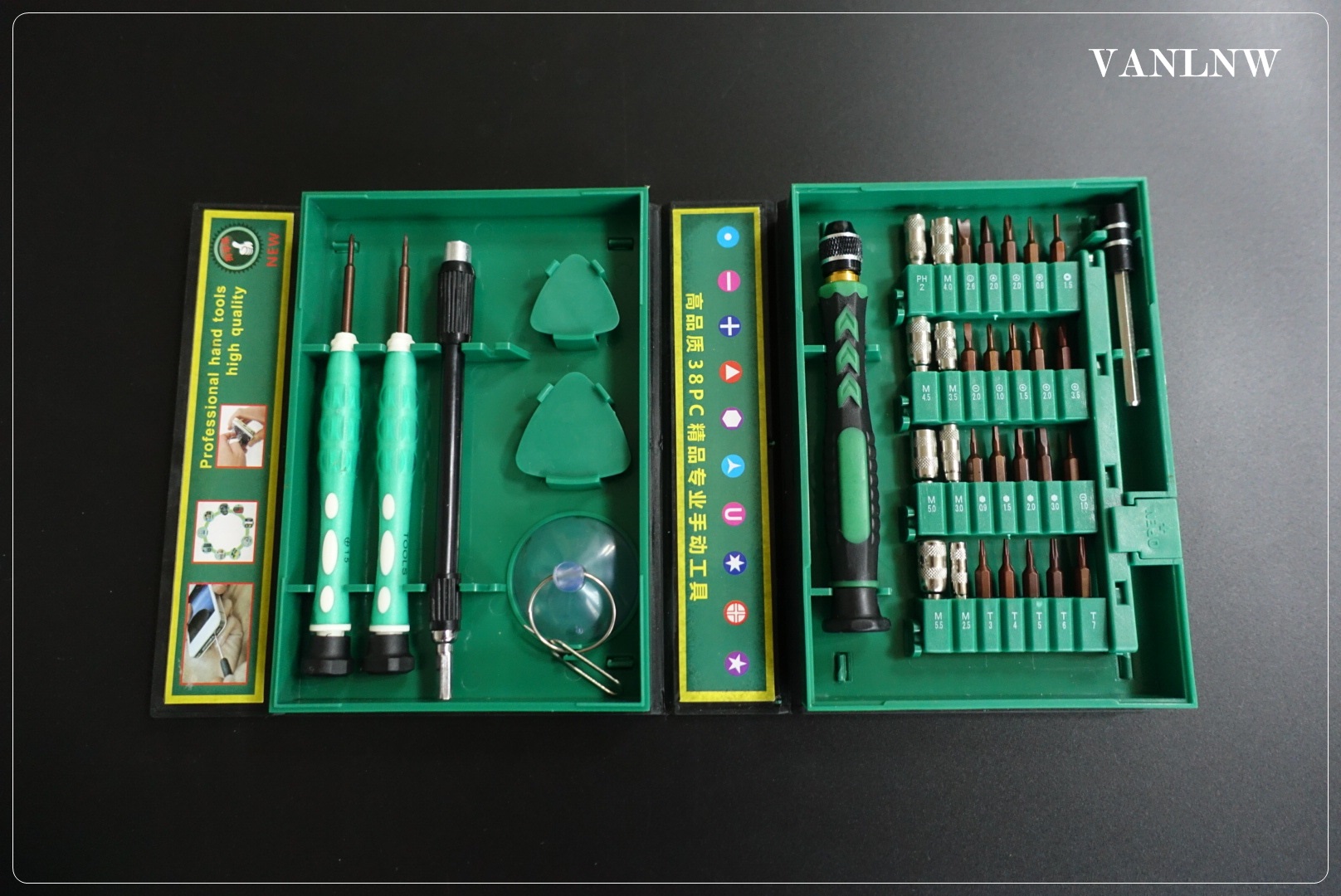 ชุดไขควง JIATEJIA 38 in 1 อเนกประสงค์ขนาดพกพา สำหรับซ่อมแว่นตา นาฬิกาและโทรศัพท์มือถือ Apple