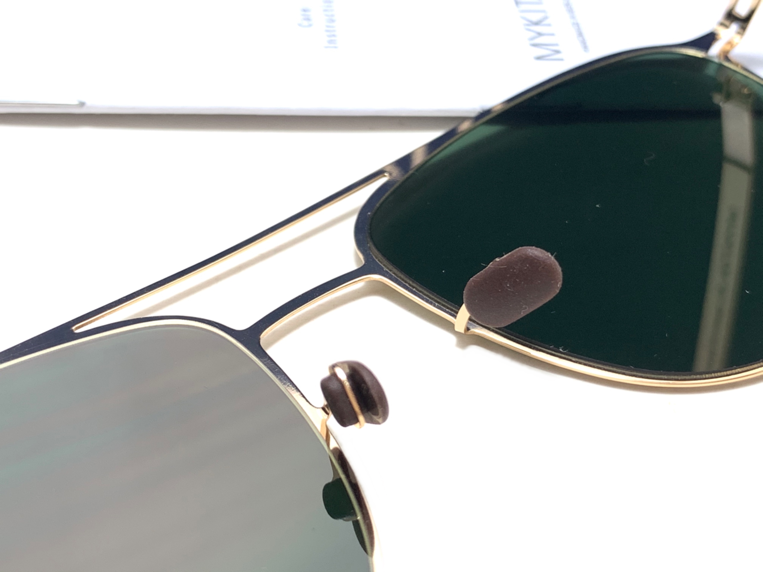 แว่นกันแดด MYKITA PELLE COL.001 Gold 57-19 140 <ปรอททอง>