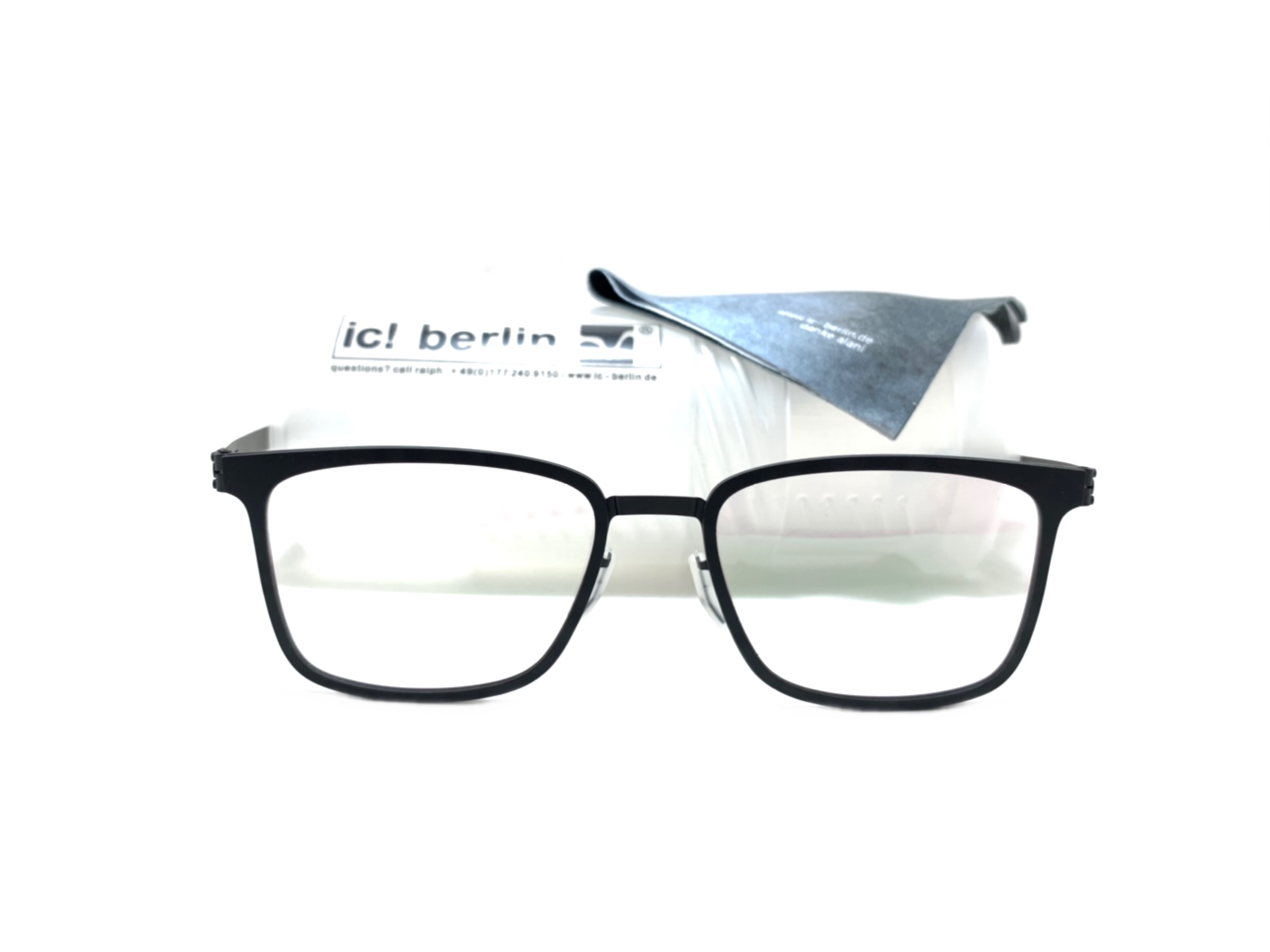 แว่นสายตา ic berlin T116 black 54-19 <ดำ>