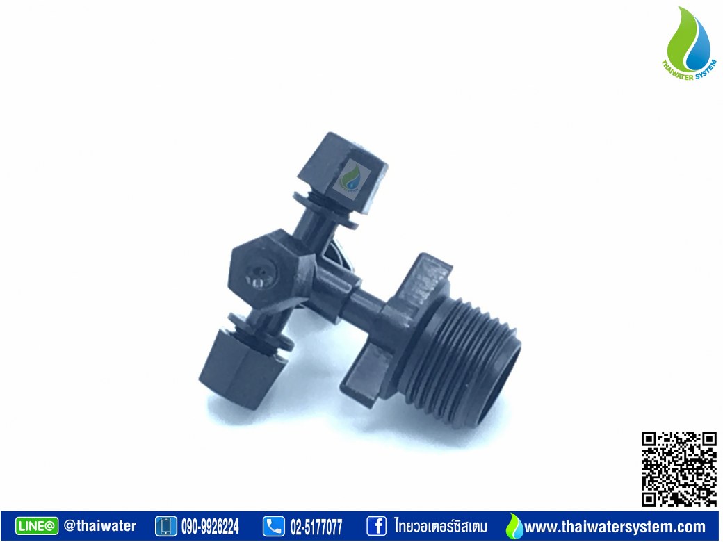 05-MSP-17-BK MSP-17 หัวพ่นหมอก 4 ทิศทาง OK Fog-02 แบบไม่มีสาย ( เกลียวนอก 1/2" ) SKU-823