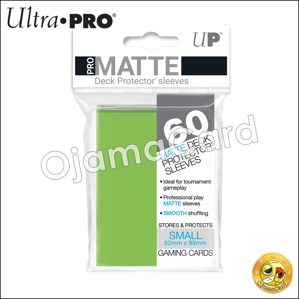 Ultra•Pro PRO-Matte Small Deck Protector Sleeves (60ct) — Lime Green「60ct.」