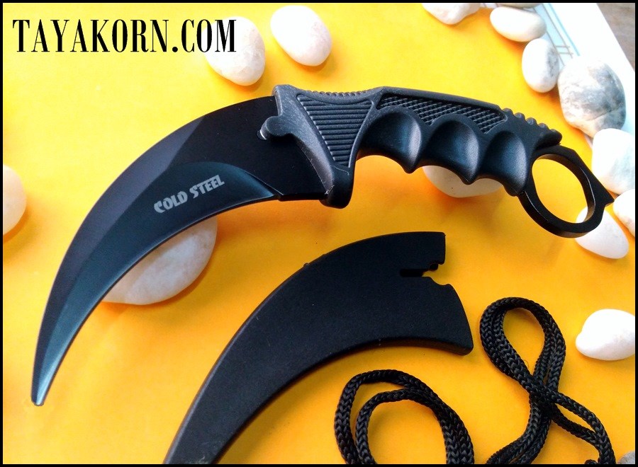 มีดซ้อมคารัมบิตพายุทะเลทราย Desert Storm Karambit Trainer Knife
