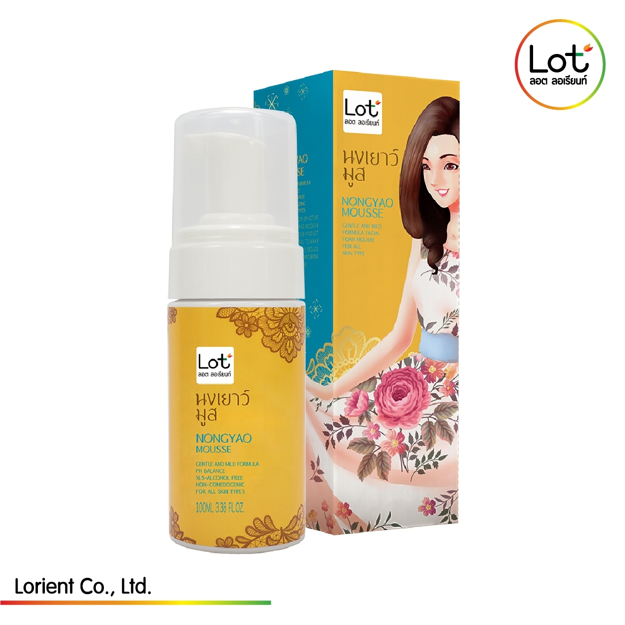 (LOT ลอต ลอเรียนท์) NONGYAO MOUSSE นงเยาว์มูส 100 mL /LOT ลอต ลอเรียนท์, SANAYLORRIENT,