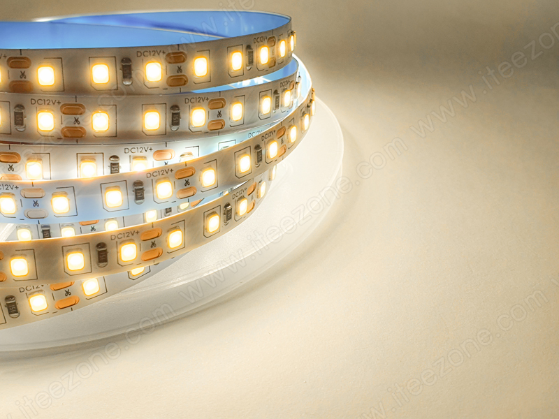 LED Strip เส้น 2835 ม้วน 5 เมตร 120 LED/M สี Warm white 4000K (ไม่กันน้ำ IP20)