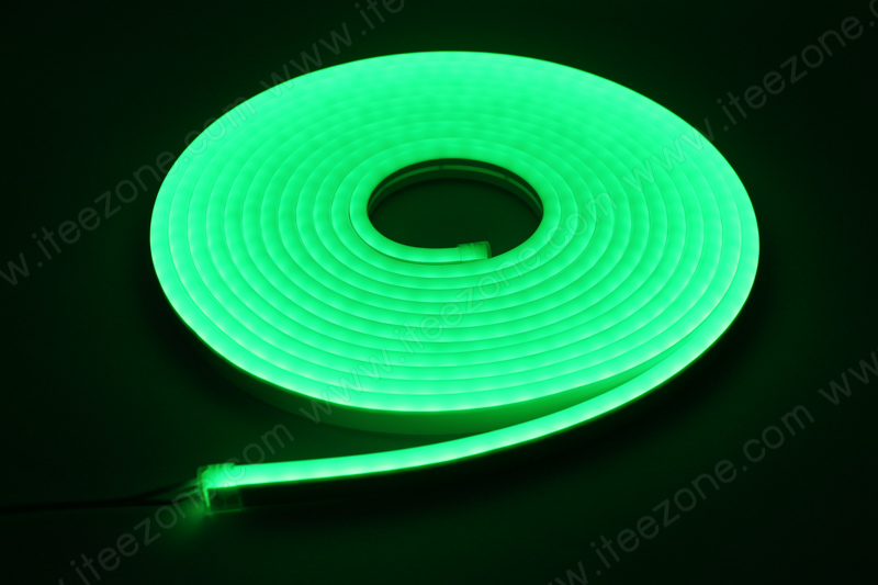 ไฟเส้น Neon Flex 12V Silicone สี Green เขียว (กันน้ำ)