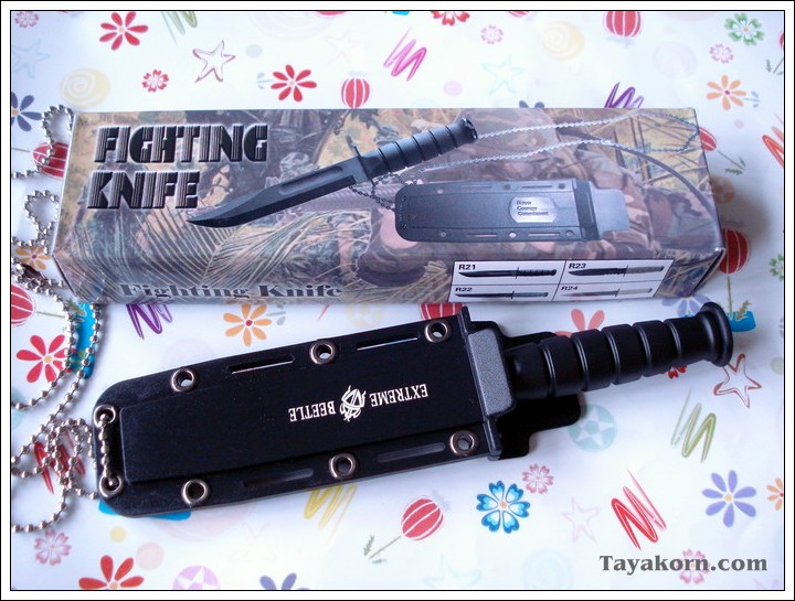 มีดปลายปืนห้อยคอ Beyonet Neck Knife TKFB 007US