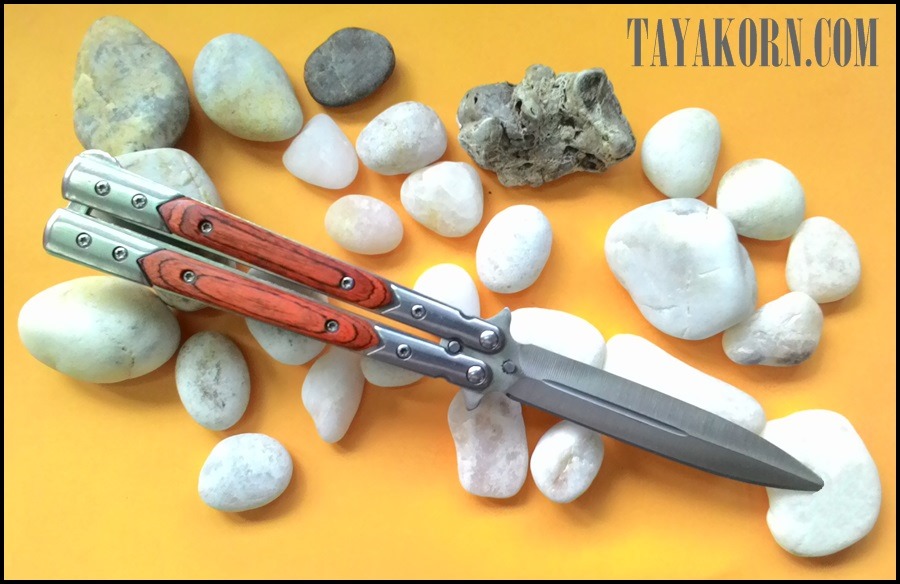 มีดซ้อมควง บาลิซองแองเจิลเนล Angel Nail Balisong Trainer TKBS-AG1TR