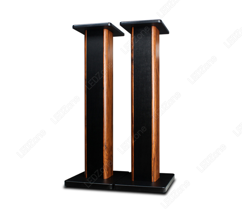 LZ-100 ขาตั้งลำโพงเกรดพรีเมี่ยม ลายไม้ Rosewood ความสูง 15-90 cm ไม้ MDF แข็งแรง แน่น หนัก เสากรอกทรายได้ แถมอุปกรณ์ยึดสายลำโพงหลังเสา