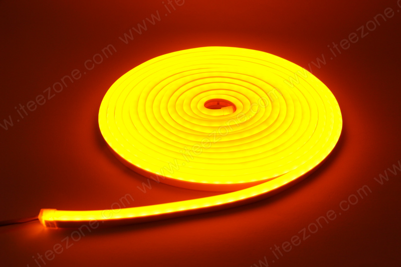 ไฟเส้น Neon Flex 12V Silicone สี Orange ส้ม (กันน้ำ)