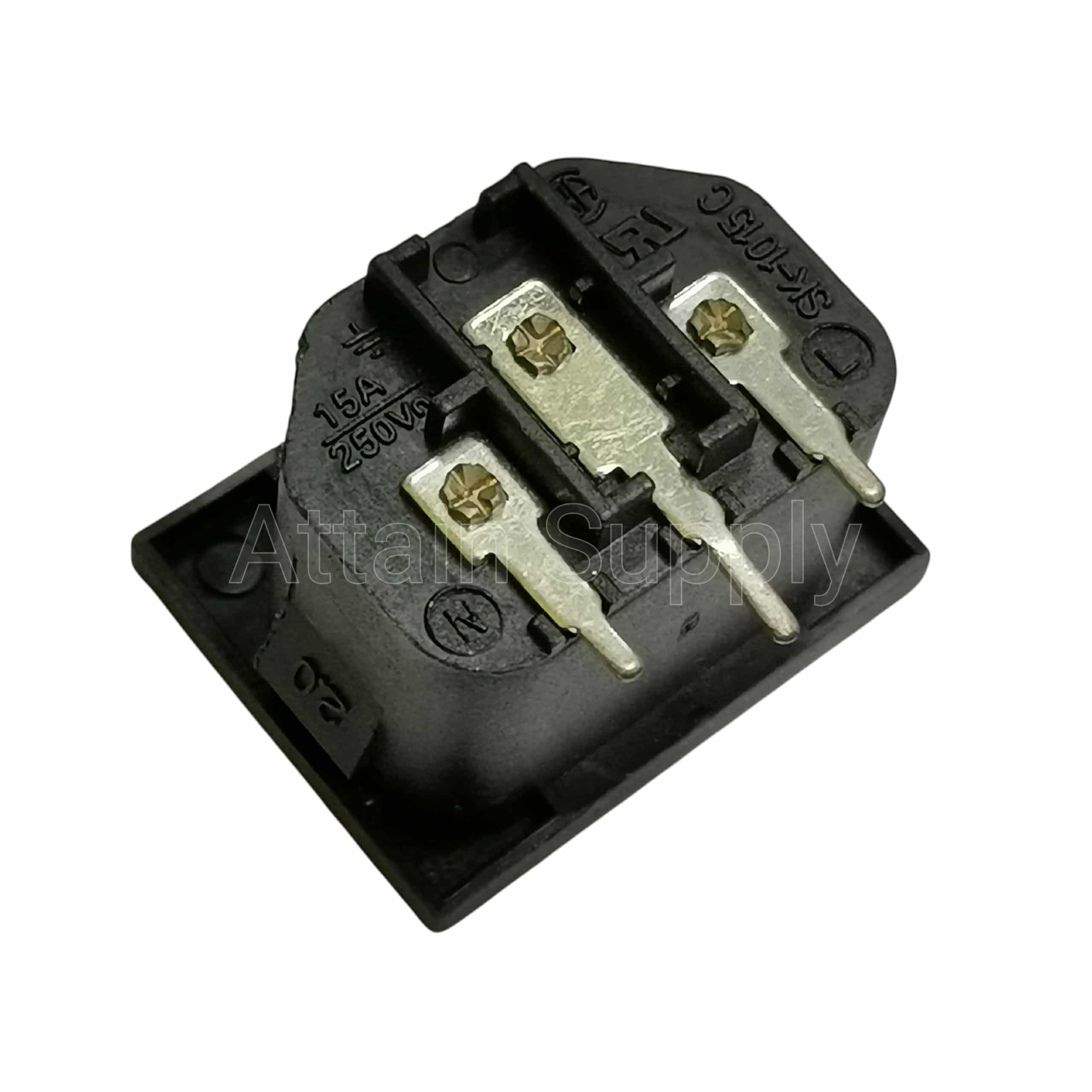 เต้ารับAC-3ผู้ ขาข้าง ติดแท่น ขอบริมล็อค