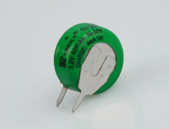 10-Ni-MH-B40H ถ่านแบตเตอรี่ 1.2V 40mAh เหมาะสำหรับเครื่องตั้งเวลาดิจิตอล