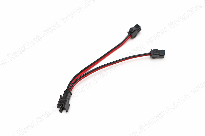 สายไฟเข้า 1 ออก 2 หัวคลิ๊กล็อค สำหรับ EL Wire