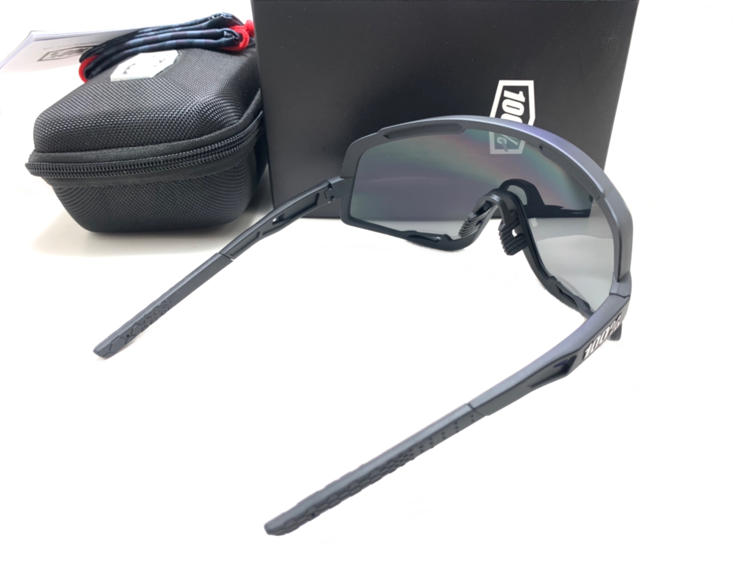 แว่นกันแดด แว่นปั่นจักรยาน 100% Speedcraft Glendale <Soft Tact Black Smoke Lens>