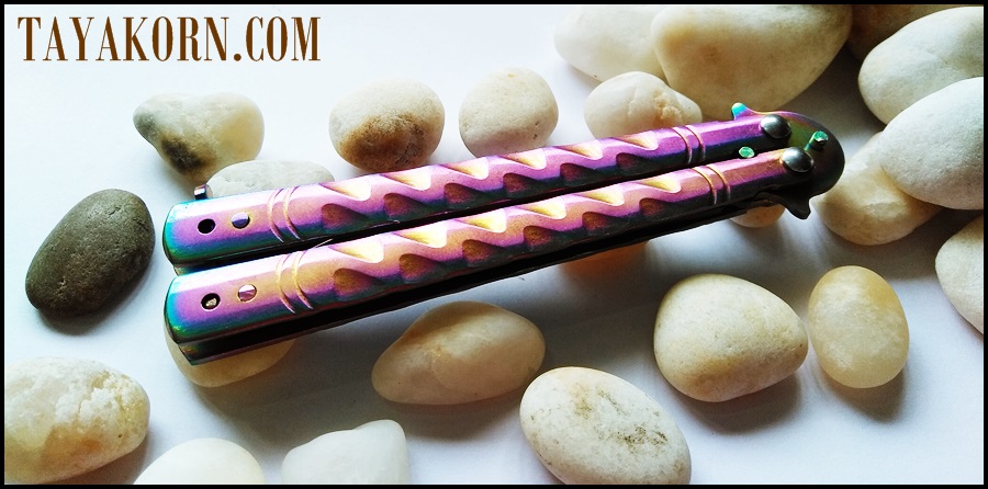 มีดบาลีซอง เรนโบว์ธันเดอร์ Rainbow Thunder Balisong Knife
