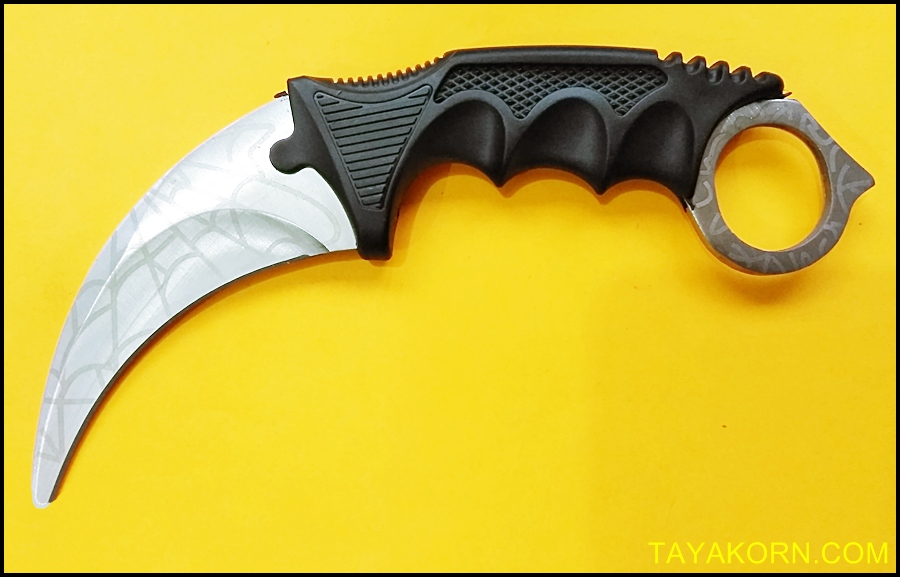 มีดซ้อมควง คารัมบิตไวท์สไปเดอร์ White Spyder Karambit Trainer Knife