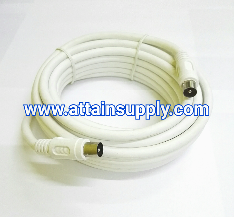 สายทีวี 5เมตร/HSW-สีขาว