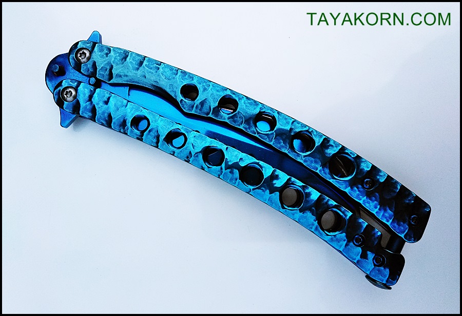 มีดควง ซีเอสโก บาลิซอง ZS GO BLUE Balisong Knife TKBS-ZS6